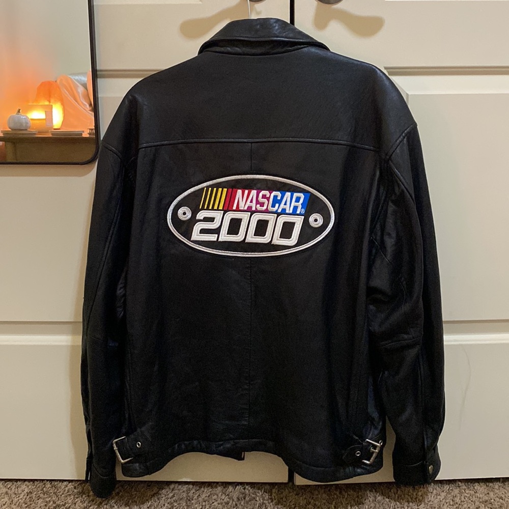 Genuine leather NASCAR jacket